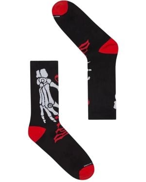 Godspeed Sokken Met Skeletprint - Wit