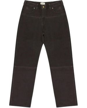 Aimé Leon Dore Westernhose aus Wildleder - Grau