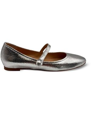 Guglielmo Rotta Strap-Detail Ballet Flats - White