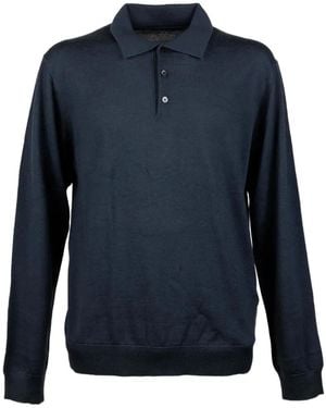Cruna St Germain Long-Sleeve Knitted Jumper - Blue