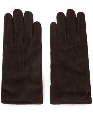 Moorer Press-Stud Gloves - Black