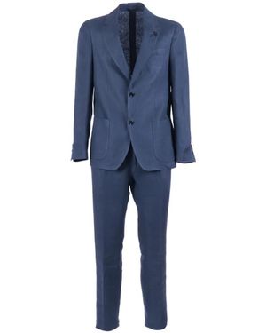 Lardini Roma Pak Met Enkele Rij Knopen - Blauw