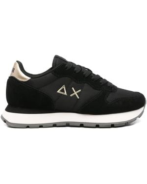 Sun 68 Appliqué-detail Sneakers - ブラック