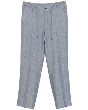 Corneliani Drawstring Straight-Leg Pants - Gray