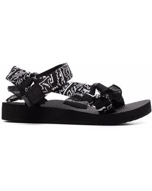 ARIZONA LOVE Trekky Bandana-Print Sandals - Black