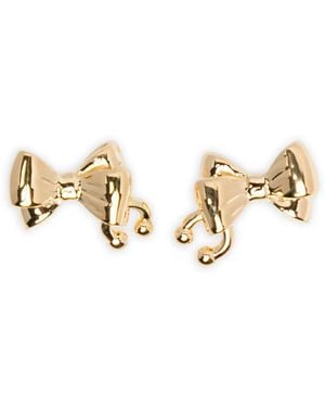 Stolen Girlfriends Club Bow Pierced Earrings - Metallic