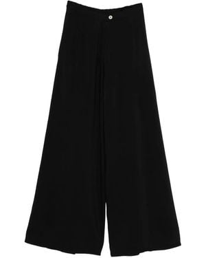 forte_forte Button Pleated Trousers - Black