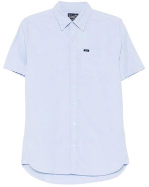 Superdry Short-Sleeve Cotton Shirt - Blue