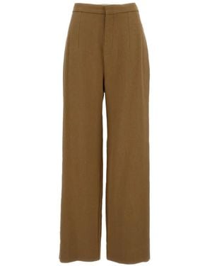 Jejia Wide-Leg Trousers - Natural