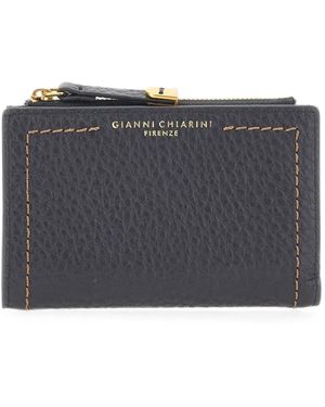Gianni Chiarini Bubble Leather Bi-Fold Wallet - Gray