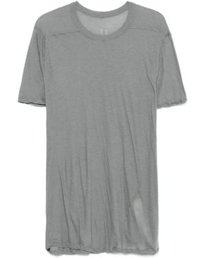 Rick Owens Level T T-Shirt mit Seitenschlitz - Grau