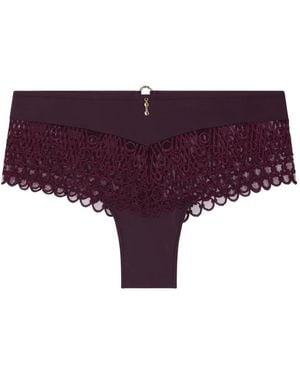 Aubade Bragas Eloge Du Desir Con Encaje Bordado - Morado