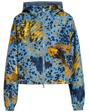 Fendi Reversible Logo-Patch Jacket - Blue