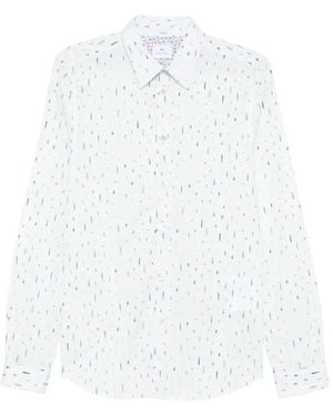 Paul Smith Freefall プリント シャツ - ホワイト