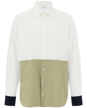 Ferragamo Color-Block Shirt - White