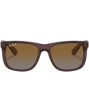 Ray-Ban Justin スクエアサングラス - ブラウン