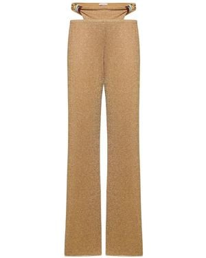 Oséree Pantalones Lumière Multi-Ring Con Abertura - Neutro