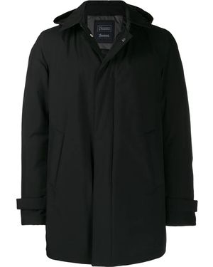 Herno Cappotto imbottito con cappuccio rimovibile - Nero
