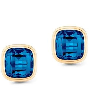 Goshwara Manhattan Topaz Stud Earrings - Blue