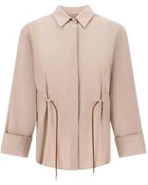 Herno Drawstring-Waist Shirt - Natural