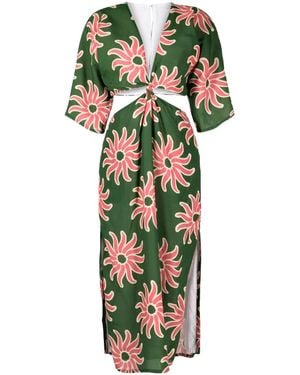 Cala De La Cruz Tado Cut-Out Maxi Dress - Green