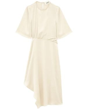 Ba&sh Wila Asymmetric Midi Dress - White