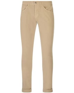 Dondup Logo-Plaque Skinny Jeans - Natural