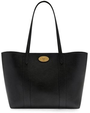 Mulberry Bayswater Grained Leather Tote Bag - Black
