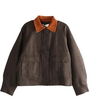 Atelier- New York Collared Pocket Jacket - Brown