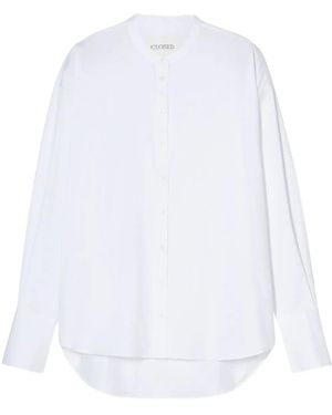 Closed Belted Shirt - White