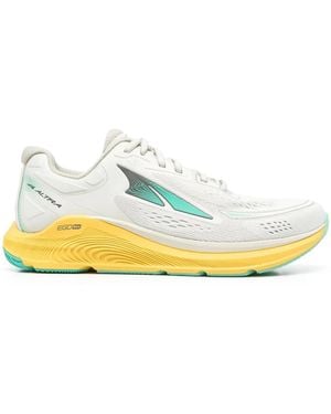Altra Intarsia-Knit Low-Top Trainers - Yellow