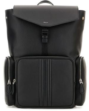 Bally Flap-Pocket Backpack - Black