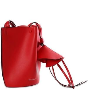 Givenchy Borsa A Secchiello Nano Snap Mini Con Logo - Rosso