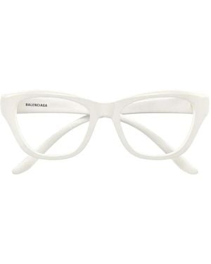 Balenciaga Gafas Con Montura Cat-Eye Y Logo Bb - Neutro