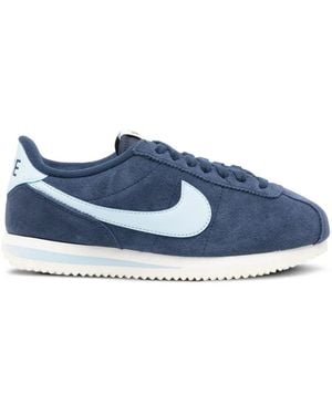 Nike Cortez Swoosh Leather Trainers - Blue