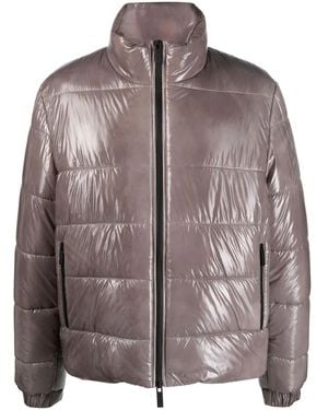 44 Label Group Blow Out Puffer Jacket - Brown