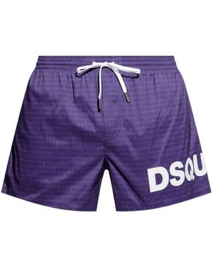 DSquared² Badeshorts mit Kordelzug - Lila