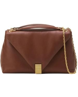 Lanvin Lambskin Shoulder Bag - Brown
