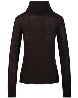 Roberto Collina Jersey Con Cuello Alto Y Manga Raglán - Negro