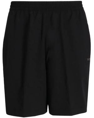 BOSS Shorts Con Vita Elasticizzata - Nero