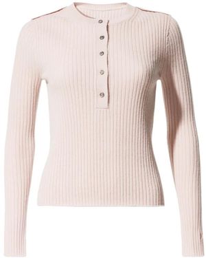 Perfect Moment Henley-Neck Top - Pink