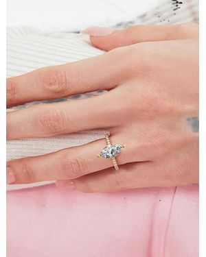 Loyal.e Paris Solitaire Absolue Diamantring Mit Marquise-Schliff - Pink