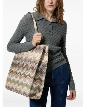 Missoni Zigzag Tote Bag - Natural