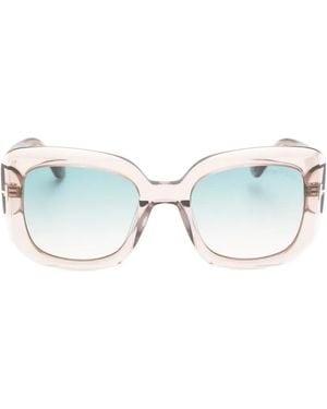 Tom Ford Carla 02 Square-Frame Sunglasses - Natural