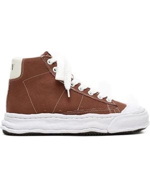 Maison Mihara Yasuhiro Jackson Og Sole Canvas High-Top Trainers - Brown