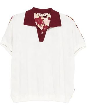 Marni Floral-Print T-Shirt - White