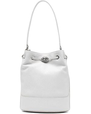 Zanellato Bolso Bombonera Monda De Piel - Blanco