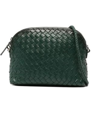 Dragon Diffusion Chunky Fellini Woven Shoulder Bag - Green