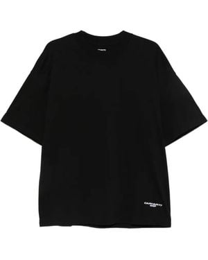 Carhartt Logo-Print Cotton T-Shirt - Black