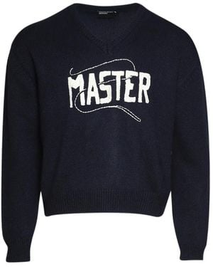 Enfants Riches Deprimes Master V-Neck Jumper - Blue